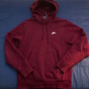 Nike Sweatshirt Hoodie Maroon